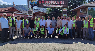 Salıpazarı’nda operatör ve şoförlere sel teşekkürü