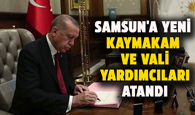 Samsun'a yeni kaymakam ve vali yardımcıları atandı