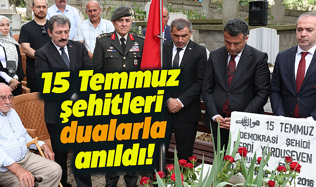 Samsun'da 15 Temmuz şehitleri kabirleri başında dualarla anıldı