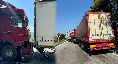 Samsun’da 3 tır birbirine girdi!