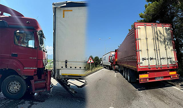 Samsun’da 3 tır birbirine girdi!
