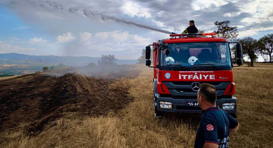 Samsun'da 6 ayda 371 anız yangınını kontrol altına alındı