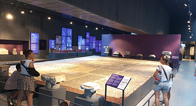 Samsun'da Amisos Mozaiği'ne yoğun ilgi