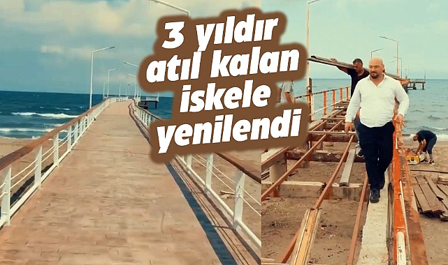 Samsun'da Atakum Halk İskelesi yenilendi