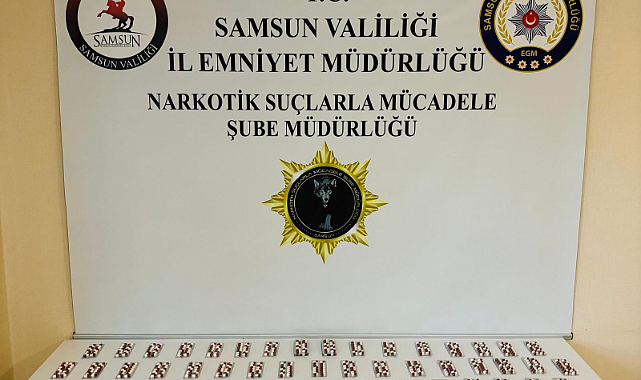 Samsun'da bin 176 adet sentetik ecza ele geçirildi