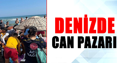 Samsun'da denizde can pazarı