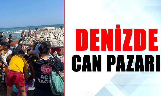 Samsun'da denizde can pazarı