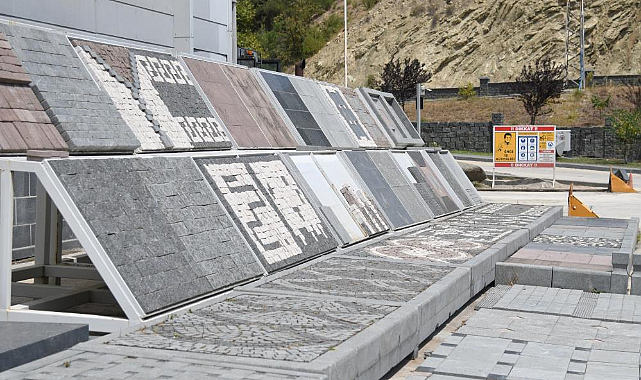 Samsun'da doğal taşlar sanatla buluşuyor