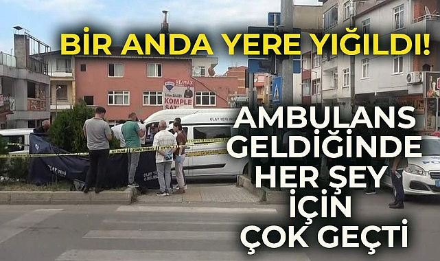 Samsun'da gittiği yere varamayan talihsiz adam yolun ortasına yığılıp can verdi