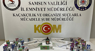 Samsun’da gümrük kaçağı ürünler kargo paketine gizlenmiş