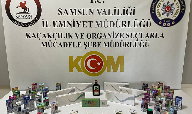 Samsun’da gümrük kaçağı ürünler kargo paketine gizlenmiş