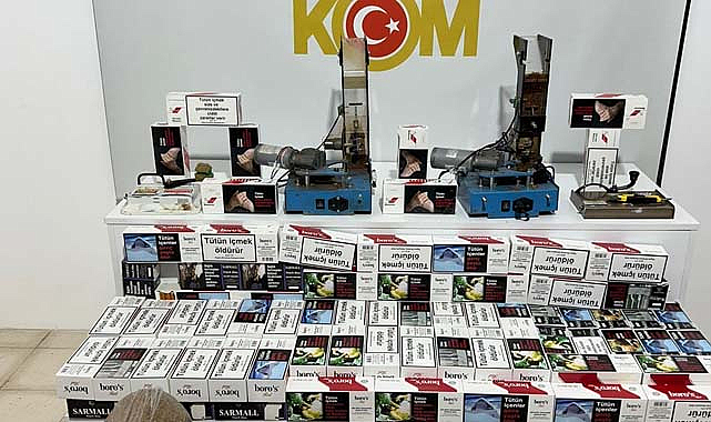 Samsun'da kaçak sigara operasyonu