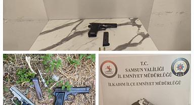 Samsun'da ruhsatsız silah operasyonu