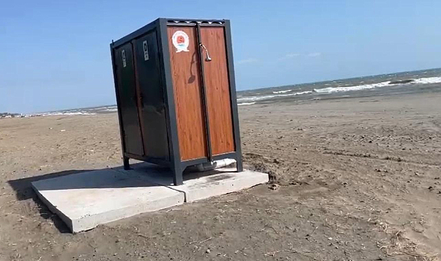 Atakum sahilinde tuvaletler tahrip edildi