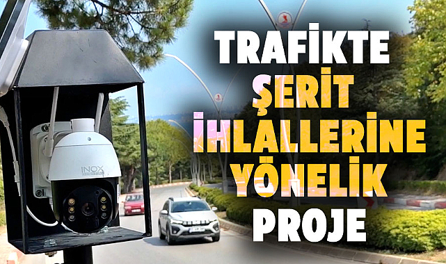 Samsun'da trafikte şerit ihlallerine yönelik proje