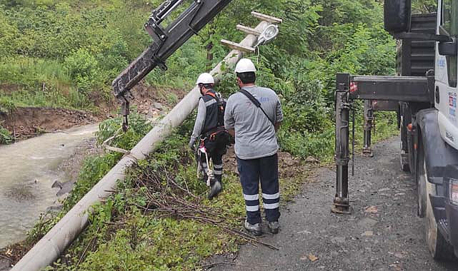 Samsun’da yağış kaynaklı enerji kesintileri giderildi
