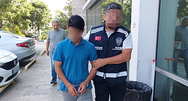 Samsun'da yakayı ele verdi