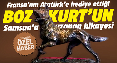 Samsun Gazi Müzesinde sergilenen Bozkurt heykelinin bilinmeyen hikayesi