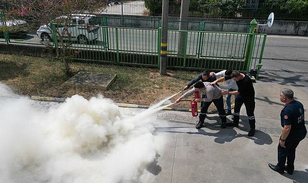Samsun İtfaiyesi’nden nefes kesen tatbikat