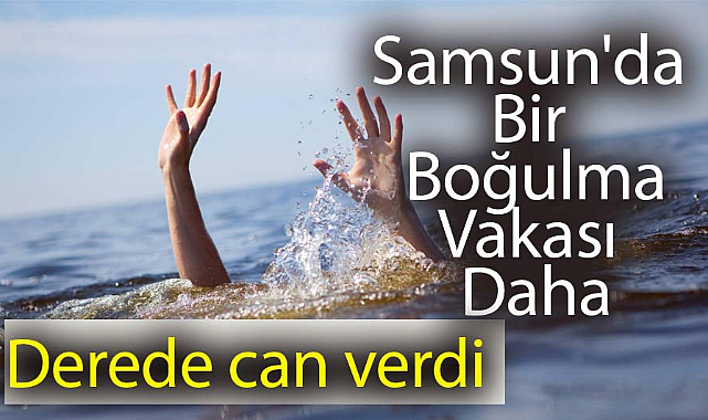 Samsun'un Çarşamba ilçesinde dereye giren kişi boğuldu