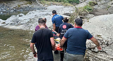 Samsun'un Salıpazarı İlçesi'nde imam boğulma tehlikesi geçirdi