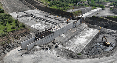 Samsun'un Salıpazarı İlçesi'nde baraj inşaatının devam ettiği açıklandı