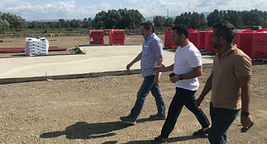 Samsun Valisi Orhan Tavlı'dan Yeni Organize Sanayi Bölgesi'nde inceleme