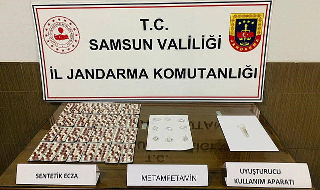 Samsun'da jandarmadan uyuşturucu ticaretine 2 gözaltı