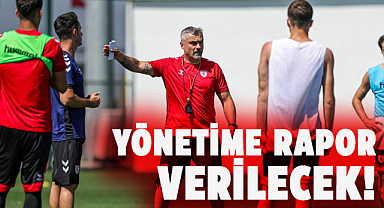 Samsunspor, yönetime rapor verecek