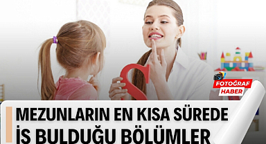 Üniversite lisans mezunlarının en kısa sürede iş bulduğu bölümler