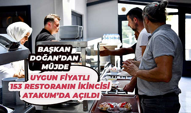 Uygun fiyatlı 153 Restoran'ın ikincisi Atakum'da açıldı