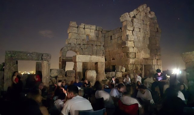 3 bin yıllık kalede meteor yağmuru gözlem etkinliği düzenlendi