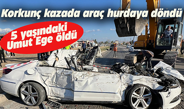 Amasya'da korkunç kaza! 5 yaşındaki çocuk öldü 