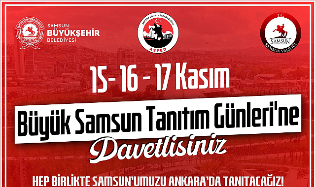ASFED Büyük Samsun Tanıtım Günleri düzenleyecek
