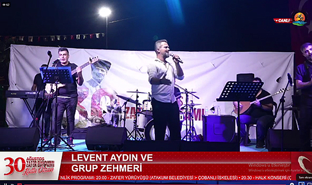 Atakum'da Zafer Bayramı konserine yoğun ilgi