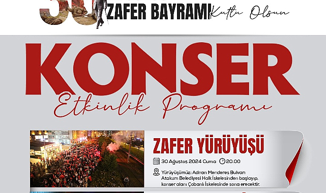 Atakum'da 30 Ağustos coşkusu