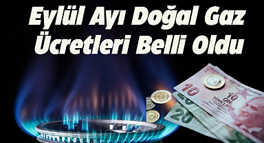 BOTAŞ eylül ayı doğal gaz ücretlerini açıkladı