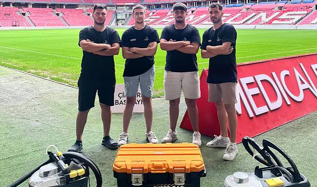 Can Temizlik, Samsunspor 19 Mayıs Stadyumu'nda mescitleri temizliğini yaptı