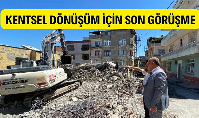 Canik'te kentsel dönüşüm için vatandaşla son uzlaşma görüşmesi
