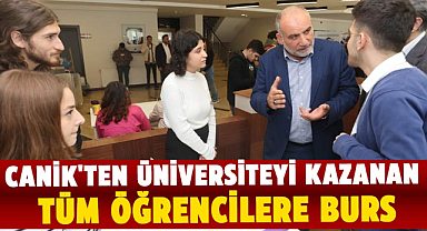 Canik'ten üniversiteyi kazanan tüm öğrencilere burs