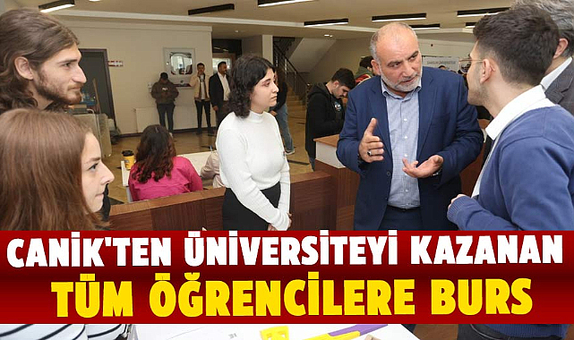 Canik'ten üniversiteyi kazanan tüm öğrencilere burs