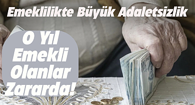 Emekli maaşlarında adaletsizlik!