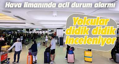 Havalimanında Maymun Çiçeği denetlemesi