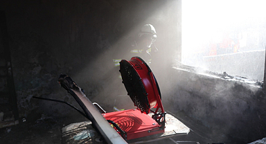 Havza’da müstakil evde yangın paniği