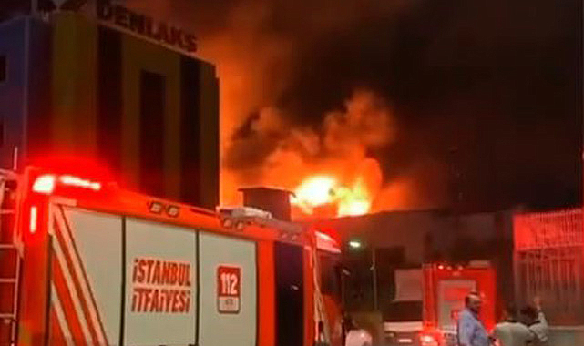 İstanbul Avcılar'da iş yerinde korkutan yangın
