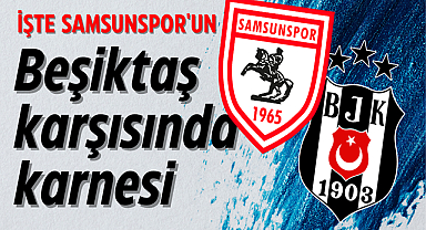 İşte Samsunspor'un-Beşiktaş karşısında karnesi
