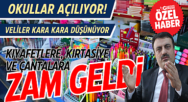Kıyafetlere, kırtasiye ve çantalara zam geldi