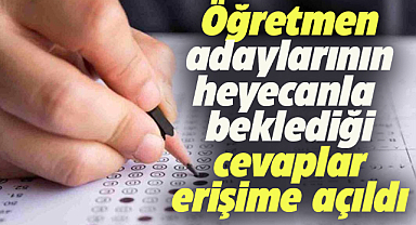 KPSS Öğretmenlik Alan Bilgisi Testi temel soru kitapçıkları ve cevap anahtarları yayımlandı mı?