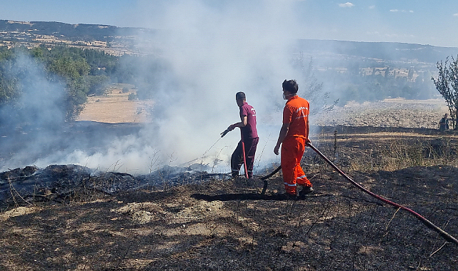 Kütahya'nın Domaniç ilçesinde barakada çıkan yangın korkuttu