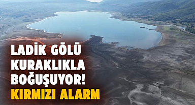 Ladik Gölü kuraklıkla boğuşuyor! Kırmızı alarm